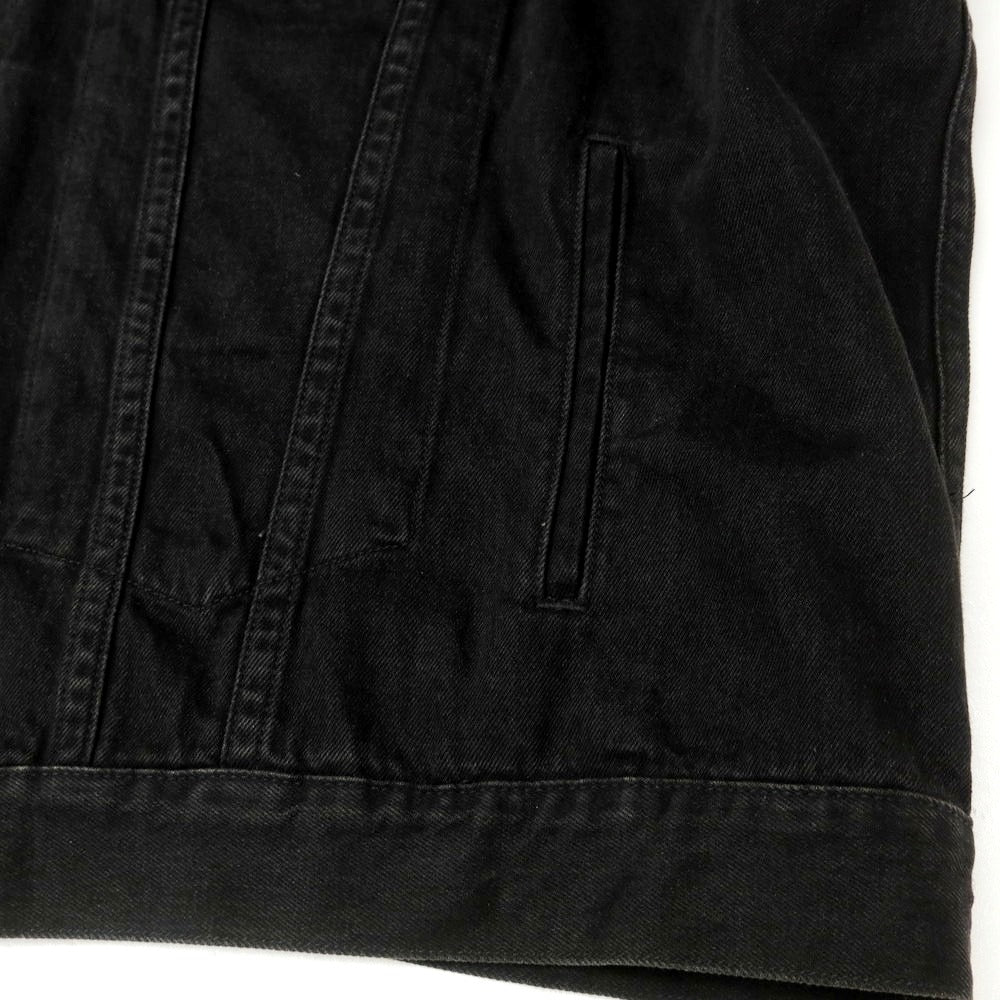 【中古】オフホワイト OFF-WHITE ビッグシルエット ノースリーブ デニムジャケット ブラック【 L 】【 状態ランクB 】【 メンズ 】[EPD]