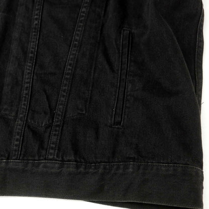 [Used] Off-White Big Silhouette Sleeveless Denim Jacket Black [L] [Condition Rank B] [Men&
