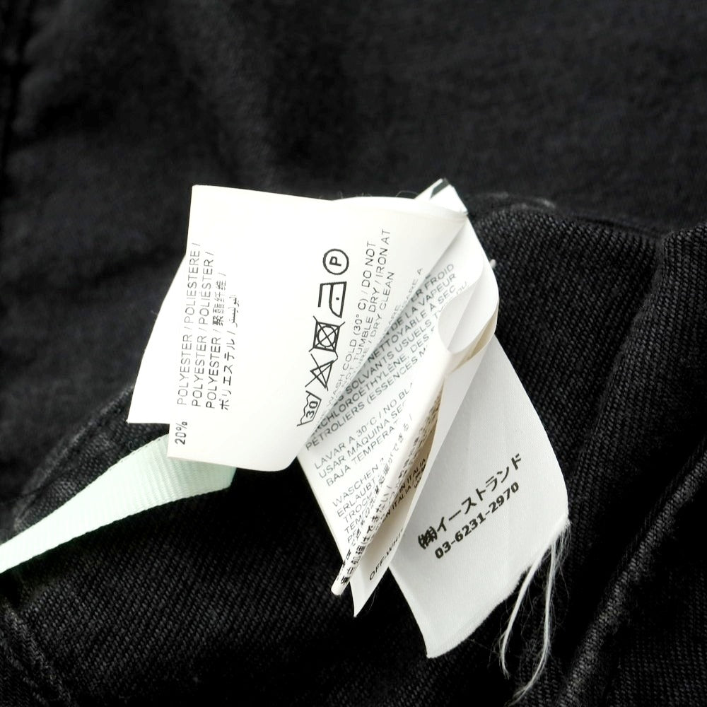 【中古】オフホワイト OFF-WHITE ビッグシルエット ノースリーブ デニムジャケット ブラック【 L 】【 状態ランクB 】【 メンズ 】[EPD]