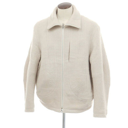【中古】ジヨン キム Jiyong Kim ウール ワイドシルエット ジップアップブルゾン ライトベージュ【 L 】【 状態ランクB 】【 メンズ 】