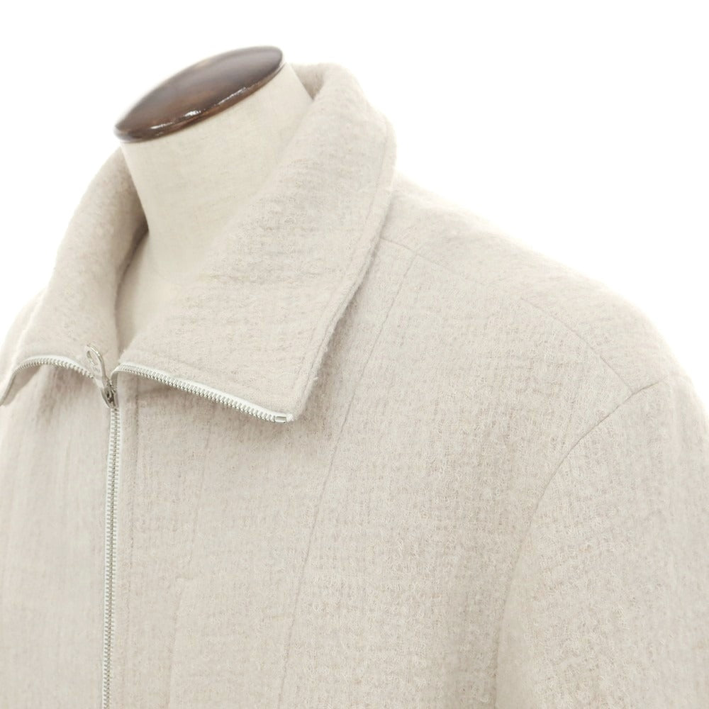 【中古】ジヨン キム Jiyong Kim ウール ワイドシルエット ジップアップブルゾン ライトベージュ【 L 】【 状態ランクB 】【 メンズ 】