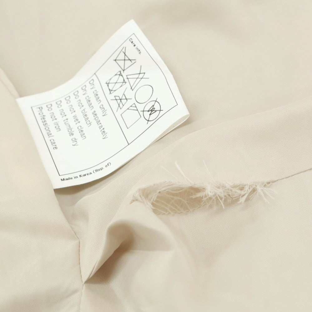 【中古】ジヨン キム Jiyong Kim ウール ワイドシルエット ジップアップブルゾン ライトベージュ【 L 】【 状態ランクB 】【 メンズ 】