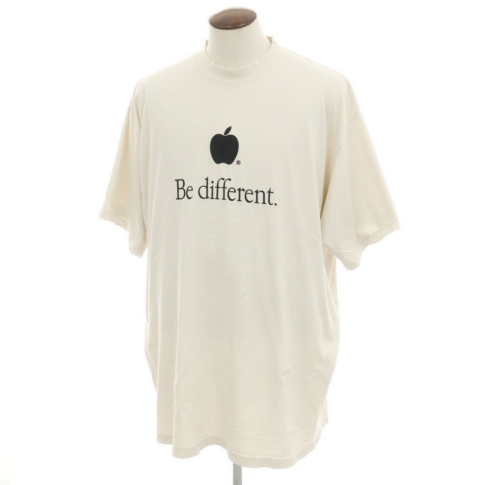 [Used] BALENCIAGA Cotton Crew Neck Short Sleeve T-Shirt Light Sand Beige [4] [Condition Rank C] [Men&