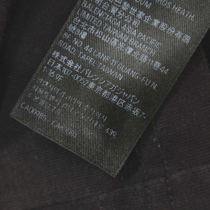 【中古】バレンシアガ BALENCIAGA 銀座店オープン記念 コットン クルーネック 半袖Ｔシャツ ブラック【 4 】【 状態ランクC 】【 メンズ 】
