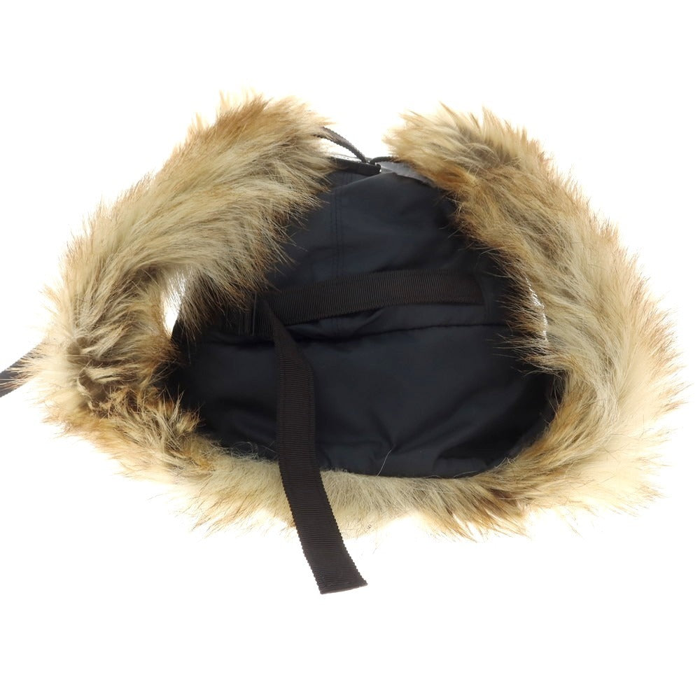 【中古】サカイ Sacai ポリエステル ファー キャップ ブラック【 状態ランクB 】【 ユニセックス 】