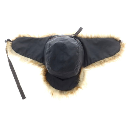 【中古】サカイ Sacai ポリエステル ファー キャップ ブラック【 状態ランクB 】【 ユニセックス 】