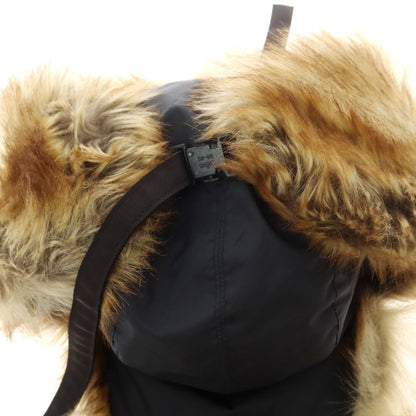 【中古】サカイ Sacai ポリエステル ファー キャップ ブラック【 状態ランクB 】【 ユニセックス 】