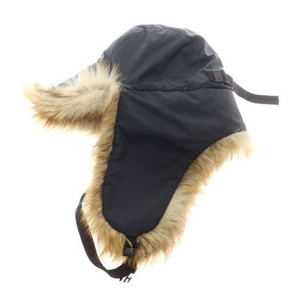 【中古】サカイ Sacai ポリエステル ファー キャップ ブラック【 状態ランクB 】【 ユニセックス 】