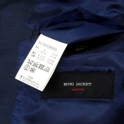 [Used] RING JACKET MEISTER Wool Mohair 3 Button Suit Navy Blue [No Size (M)] [Condition Rank B] [Men&