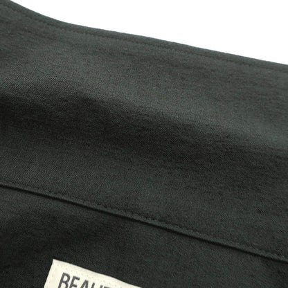 【中古】ビューティアンドユースユナイテッドアローズ BEAUTY&amp;YOUTH UNITED ARROWS ポリエステル カジュアルシャツ チャコール【 L 】【 状態ランクB 】【 メンズ 】