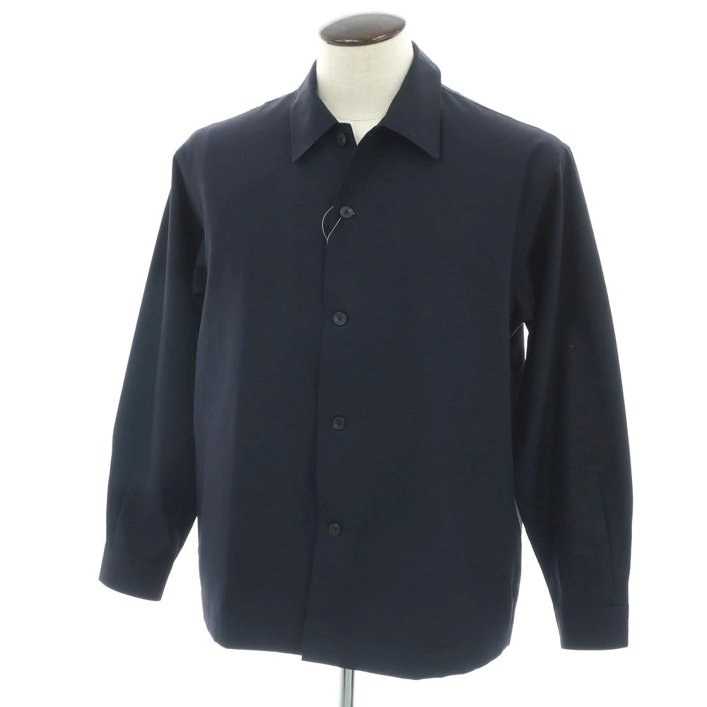 【中古】ビューティアンドユースユナイテッドアローズ BEAUTY&amp;YOUTH UNITED ARROWS ポリエステル カジュアルシャツ ネイビー【 L 】【 状態ランクB 】【 メンズ 】