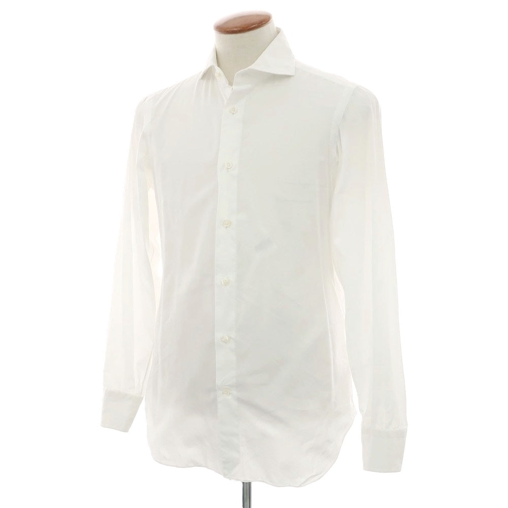 【中古】リングヂャケット RING JACKET コットン ホリゾンタルカラー ドレスシャツ ホワイト【 39 】【 状態ランクC 】【 メンズ 】