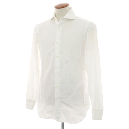 【中古】リングヂャケット RING JACKET コットン ホリゾンタルカラー ドレスシャツ ホワイト【 39 】【 状態ランクC 】【 メンズ 】