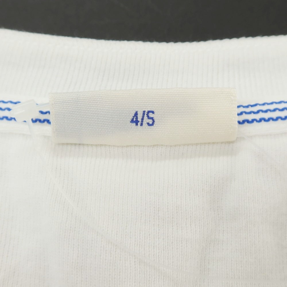 [Used] Schiesser Cotton Henley Short Sleeve T-Shirt White [S] [Condition Rank B] [Men&