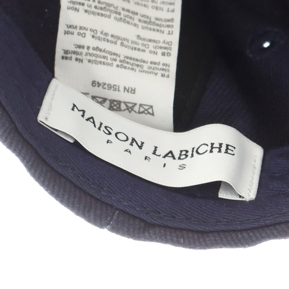 【中古】メゾンラビッシュ Maison Labiche コットン キャップ ネイビー【 － 】【 状態ランクB 】【 メンズ 】