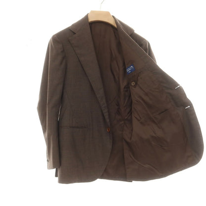 [Used] Sartoria Naoi Wool Check Handmade 3-Button Suit Brown x Gray [No description (S rank)] [Condition rank B] [Men&