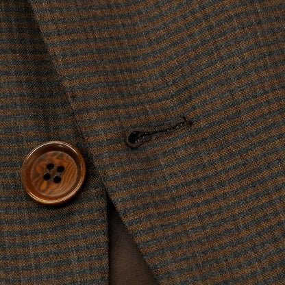 [Used] Sartoria Naoi Wool Check Handmade 3-Button Suit Brown x Gray [No description (S rank)] [Condition rank B] [Men&