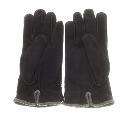 【新品】ラ テッラ LA TERRA スエード カシミヤライニング 手袋 グローブ ブラック【 8 1/2 】【 状態ランクN 】【 メンズ 】