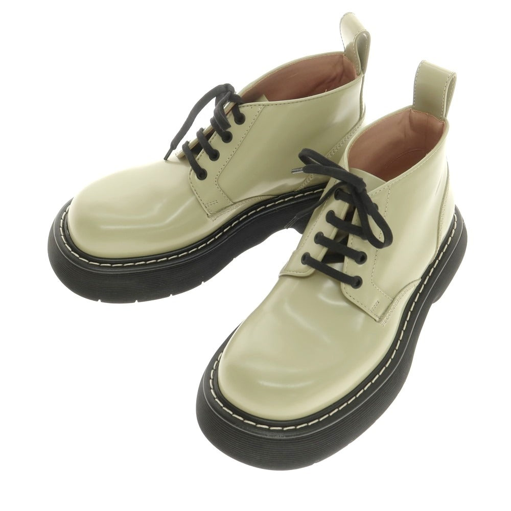 【中古】【未使用】ボッテガヴェネタ BOTTEGAVENETA SWELL ANKLE BOOT アンクルブーツ アッシュグリーン【 40 】【 状態ランクS 】【 メンズ 】
