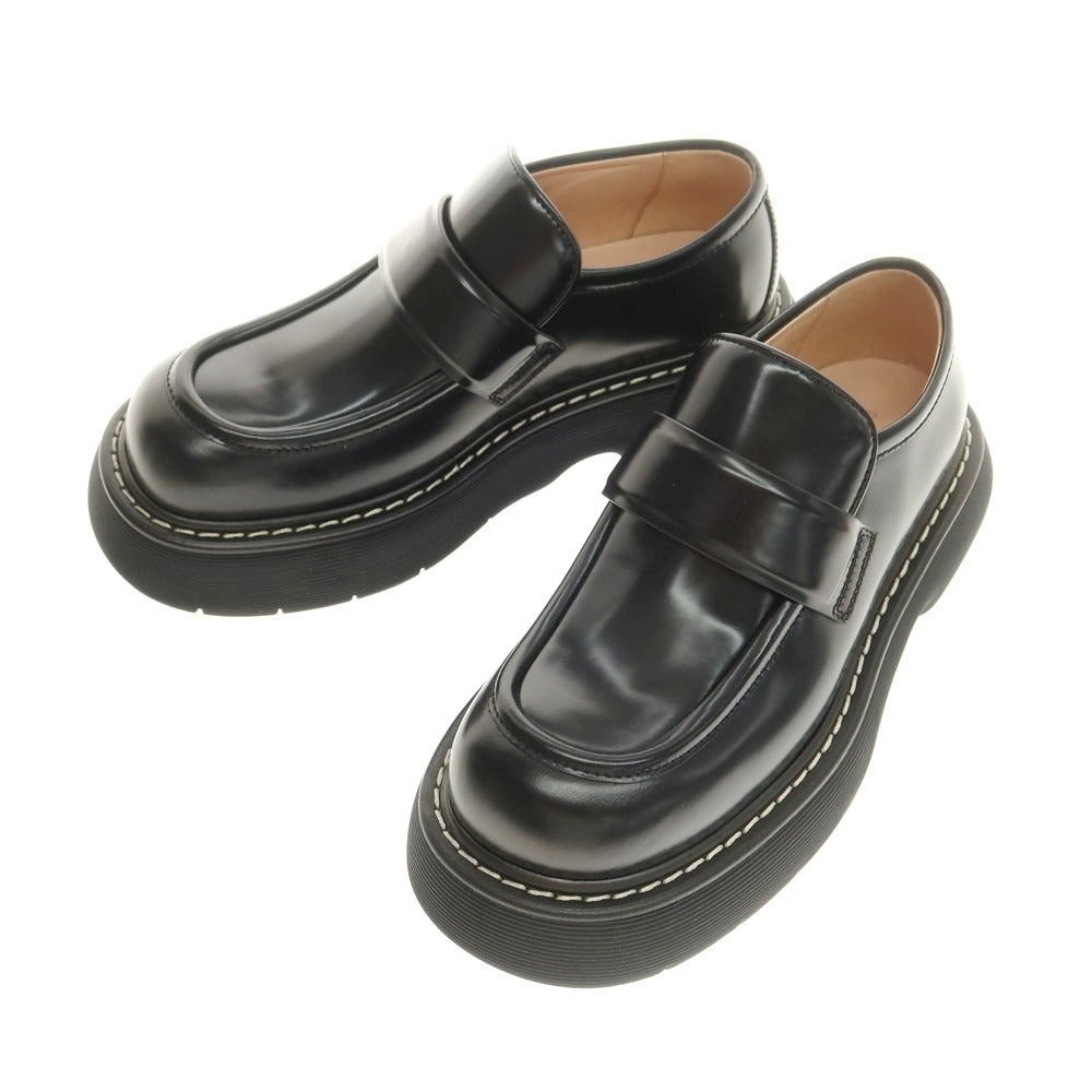 【中古】【未使用】ボッテガヴェネタ BOTTEGAVENETA SWELL LOAFER ローファー ブラック【 40 】【 状態ランクS 】【 メンズ 】