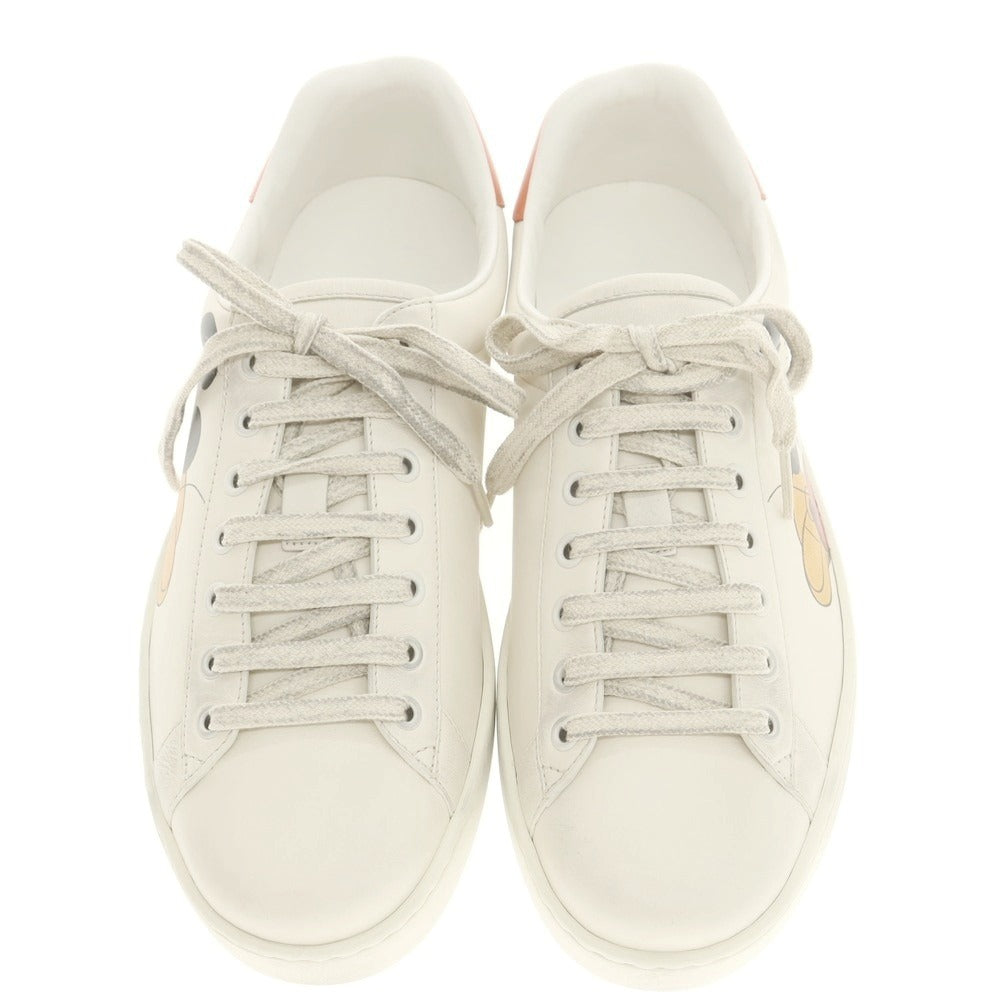 【中古】【未使用】グッチ GUCCI × Disney USED加工 スニーカー アイボリー【 7 1/2 】【 状態ランクS 】【 メンズ 】