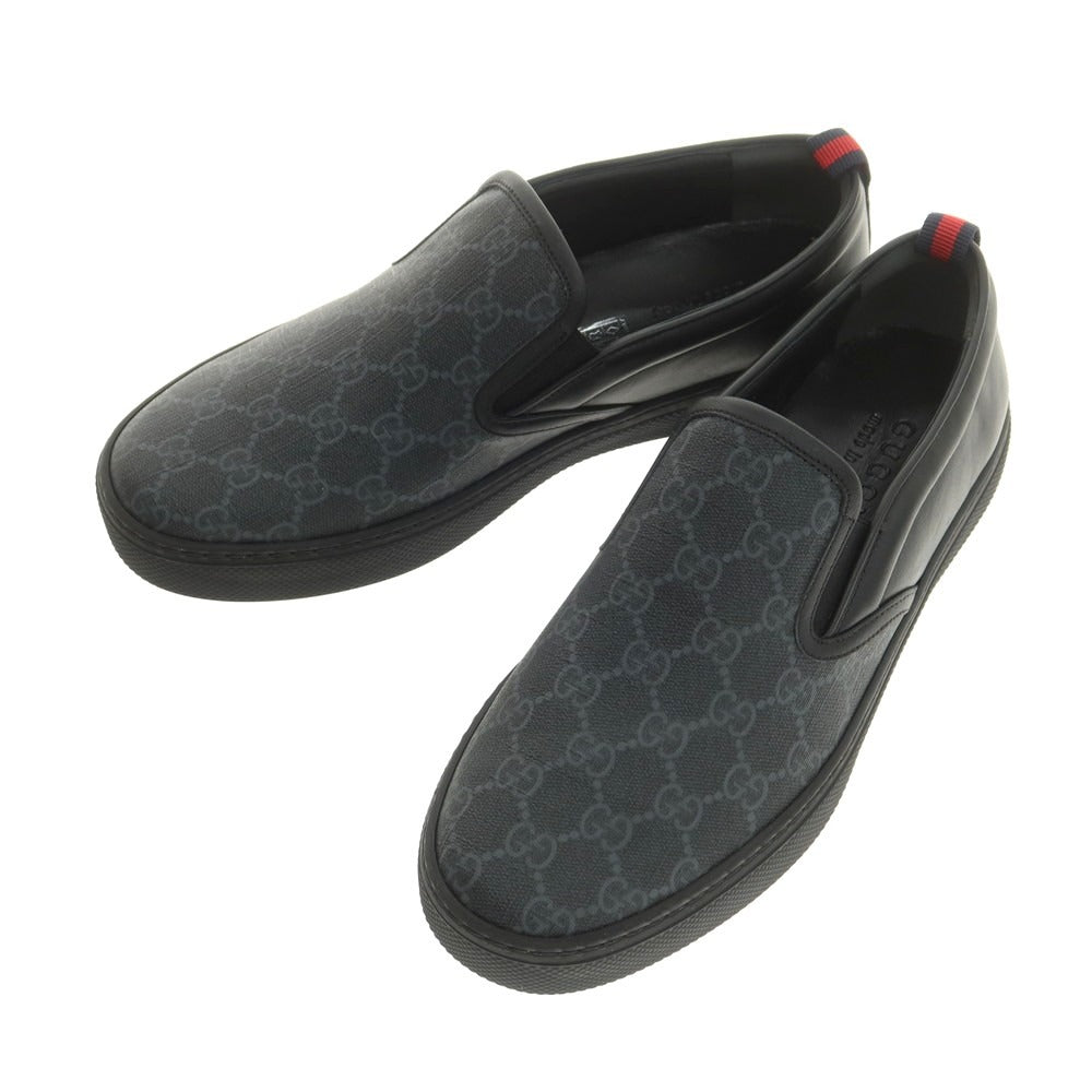 【中古】【未使用】グッチ GUCCI GGスプリーム スニーカー ブラック系【 7 】【 状態ランクS 】【 メンズ 】