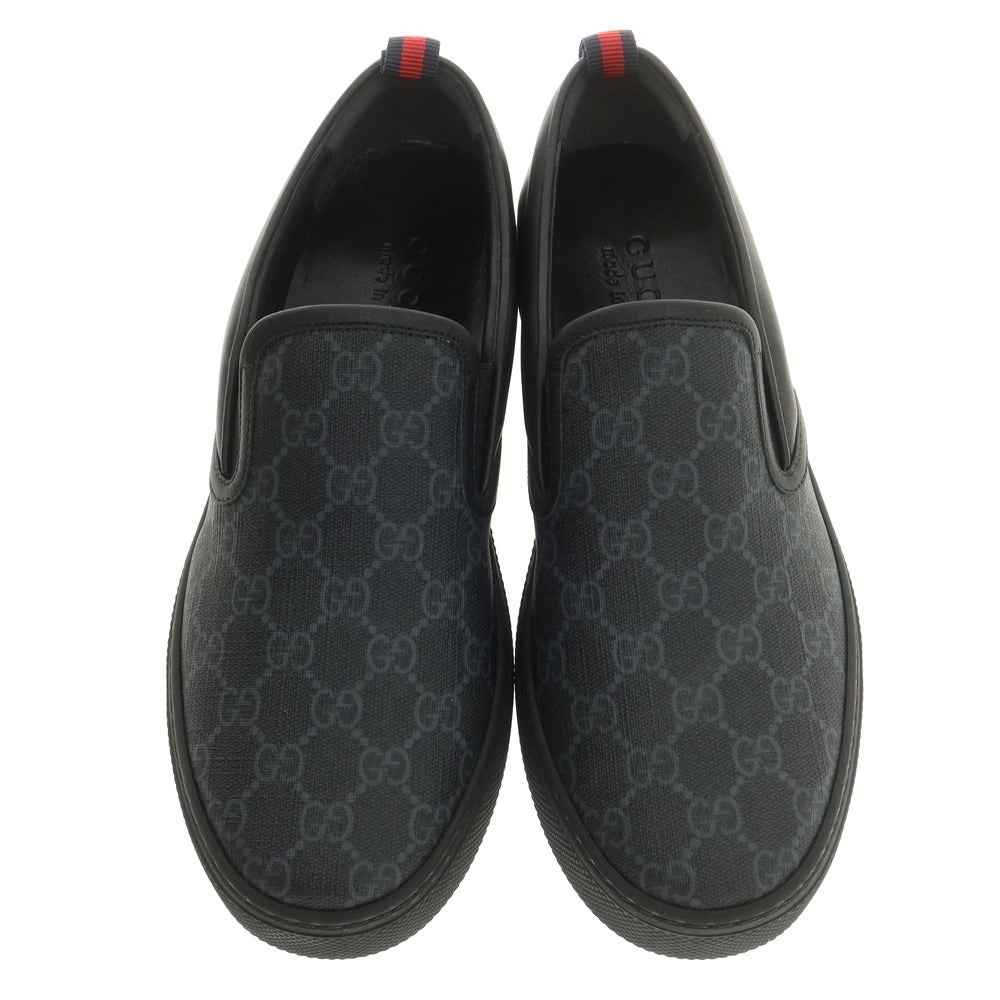 【中古】【未使用】グッチ GUCCI GGスプリーム スニーカー ブラック系【 7 】【 状態ランクS 】【 メンズ 】