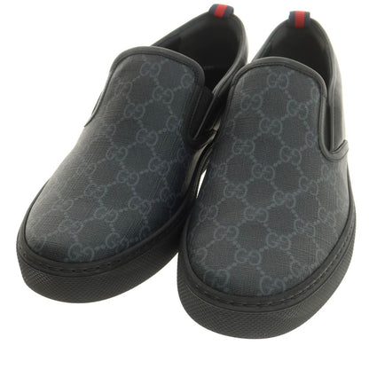 【中古】【未使用】グッチ GUCCI GGスプリーム スニーカー ブラック系【 7 】【 状態ランクS 】【 メンズ 】