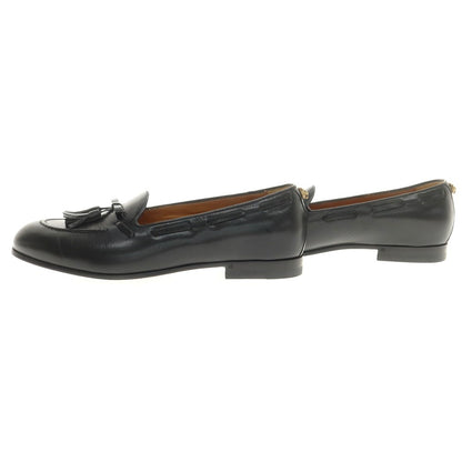 【中古】【未使用】グッチ GUCCI パンサー タッセル ローファー ブラック【 6 1/2 】【 状態ランクS 】【 メンズ 】