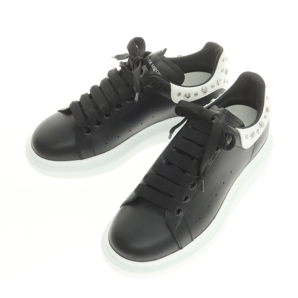 【中古】【未使用】アレキサンダーマックイーン Alexander McQueen スタッズ ローカット スニーカー ブラック【 39 1/2 】【 状態ランクS 】【 メンズ 】