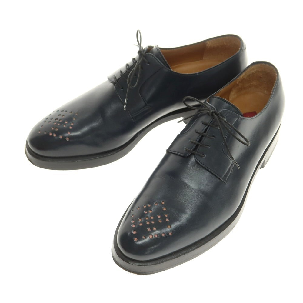 【中古】ナマチェコ NAMACHEKO × Enzo Bonafe プレーントゥ ドレスシューズ ネイビー【 41 】【 状態ランクB 】【 メンズ 】