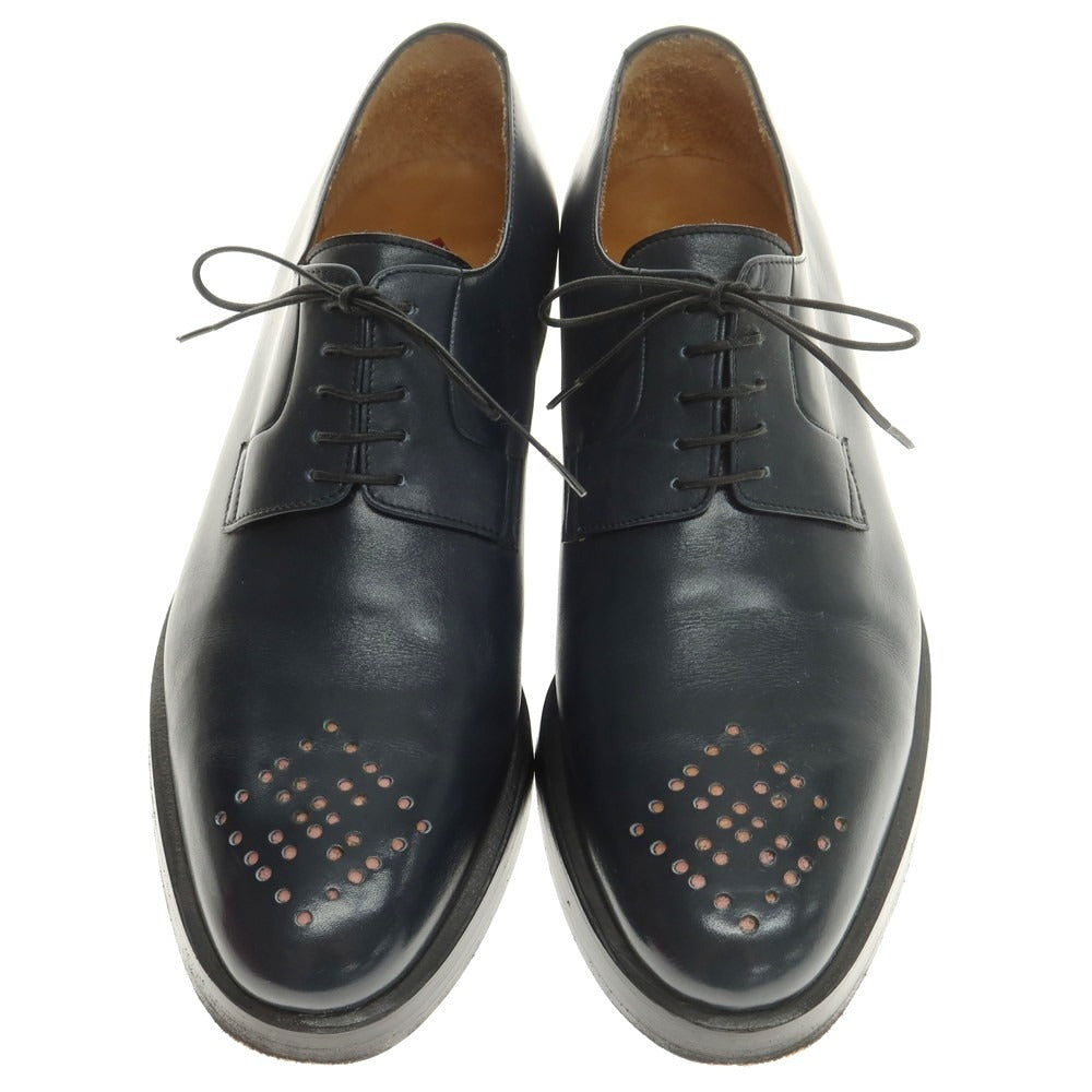 【中古】ナマチェコ NAMACHEKO × Enzo Bonafe プレーントゥ ドレスシューズ ネイビー【 41 】【 状態ランクB 】【 メンズ 】