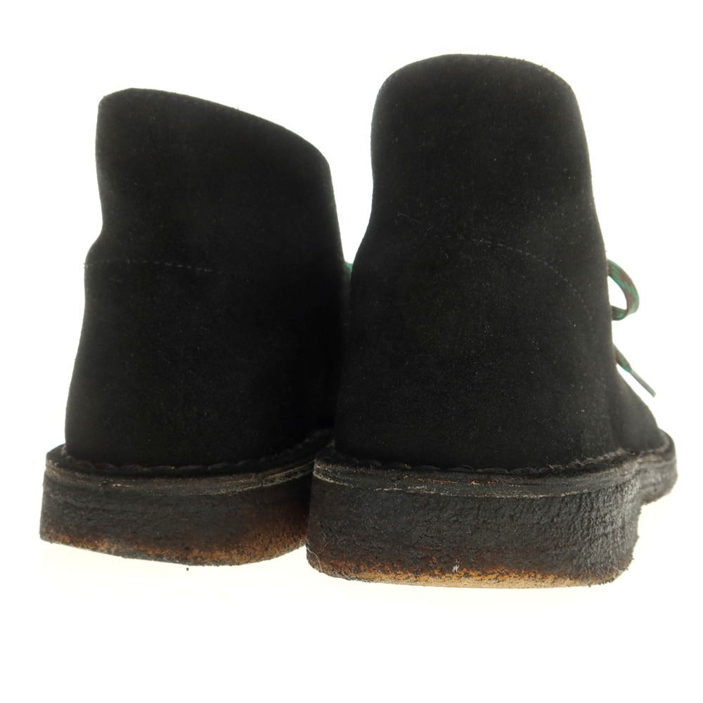 【中古】クラークス Clarks スエード デザートブーツ ブラック【 表記不明(US8位) 】【 状態ランクC 】【 メンズ 】 [EPD]