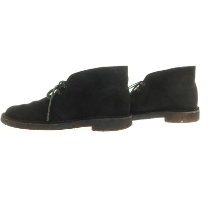 【中古】クラークス Clarks スエード デザートブーツ ブラック【 表記不明(US8位) 】【 状態ランクC 】【 メンズ 】