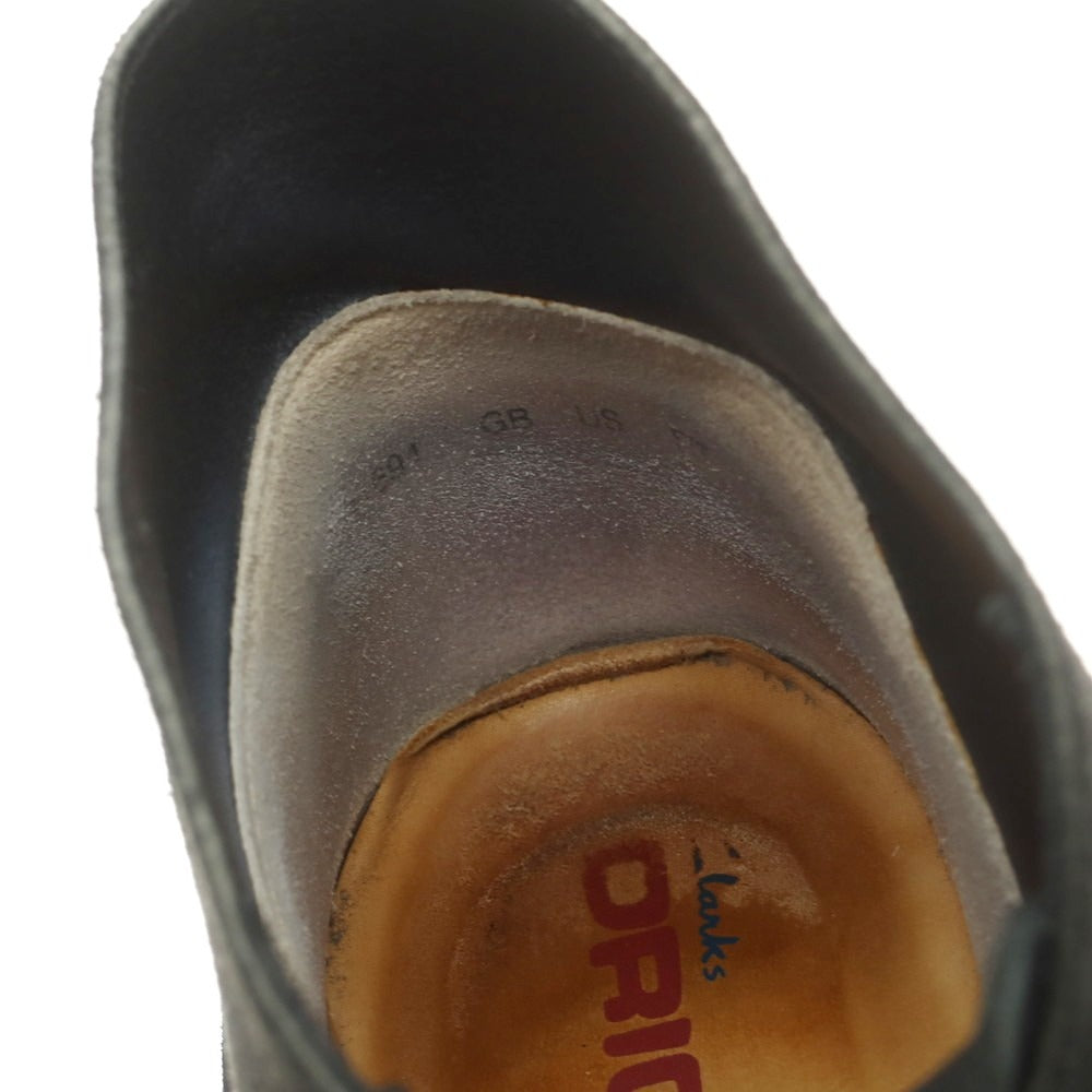 【中古】クラークス Clarks スエード デザートブーツ ブラック【 表記不明(US8位) 】【 状態ランクC 】【 メンズ 】 [EPD]