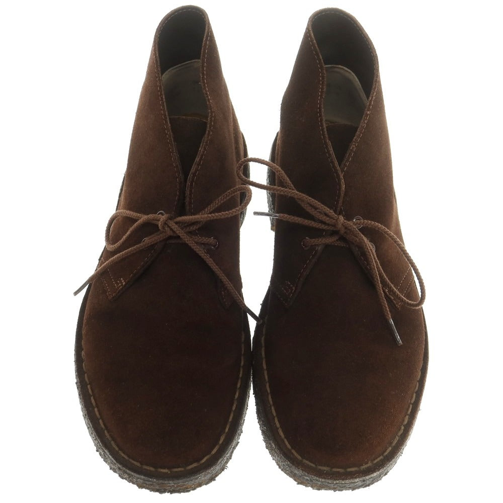 【中古】クラークス Clarks スエード デザートブーツ ブーツ ブラウン【 US8 】【 状態ランクB 】【 メンズ 】