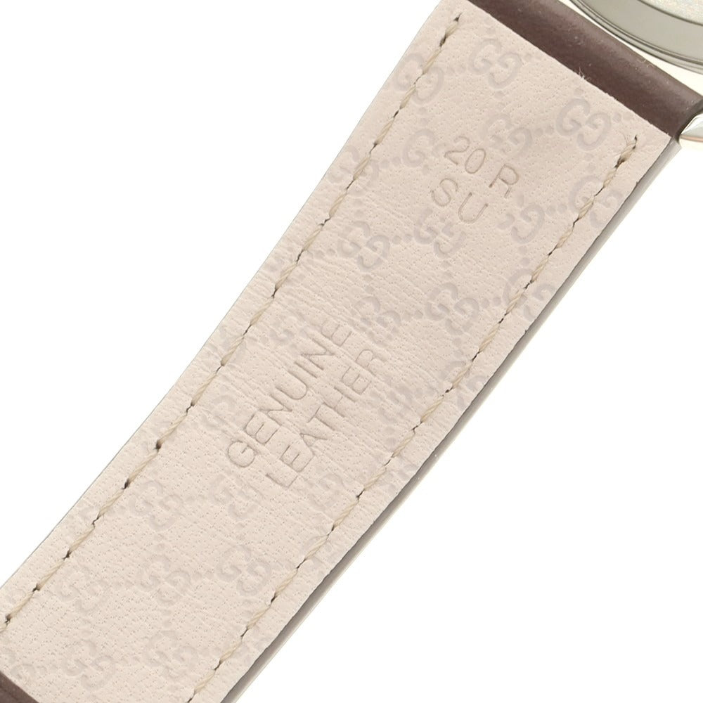 【中古】グッチ GUCCI Gタイムレス 腕時計 シルバーxダークブラウン【 状態ランクA 】【 ユニセックス 】