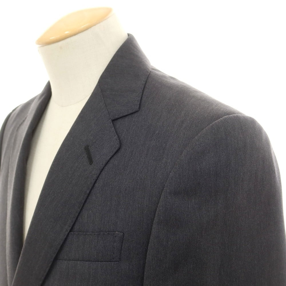 【中古】グッチ GUCCI ヘリンボーン織ウール 2つボタンスーツ ダークグレー【 44 】【 状態ランクA 】【 メンズ 】[DPD]