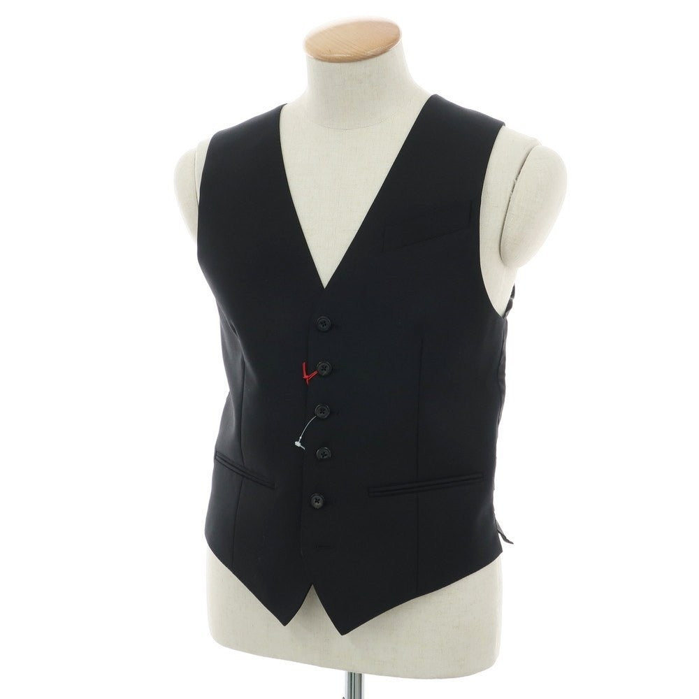 【中古】【未使用】アレキサンダーマックイーン Alexander McQueen ウールモヘヤ ジレ ベスト ブラック【 46 】【 状態ランクS 】【 メンズ 】[DPD]