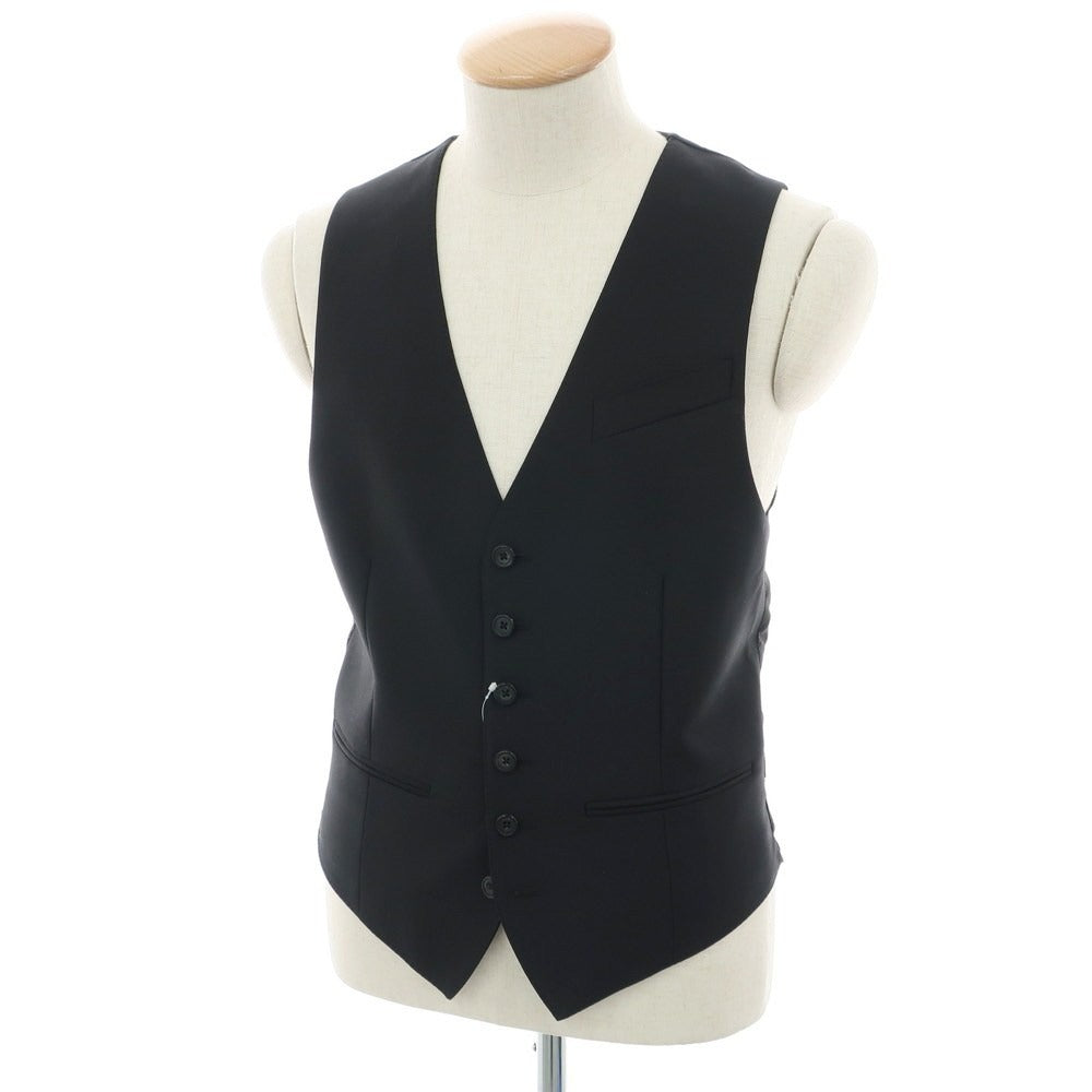[Used] [Unused] Alexander McQueen Wool Mohair Gilet Vest Black [46] [Condition Rank S] [Men&