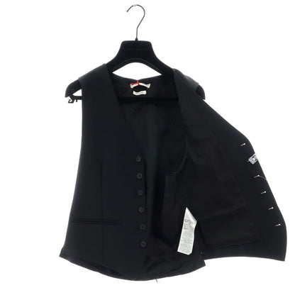 [Used] [Unused] Alexander McQueen Wool Mohair Gilet Vest Black [46] [Condition Rank S] [Men&