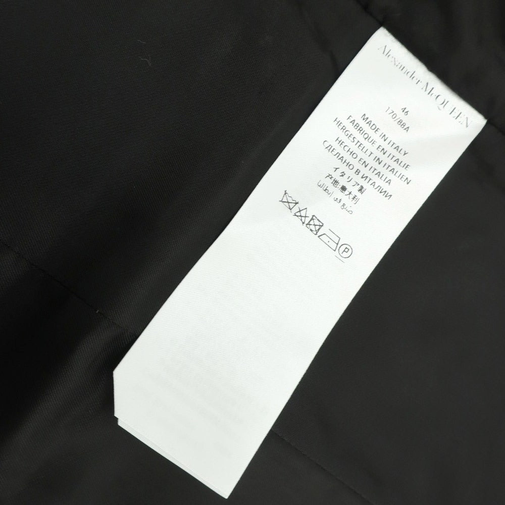 [Used] [Unused] Alexander McQueen Wool Mohair Gilet Vest Black [46] [Condition Rank S] [Men&