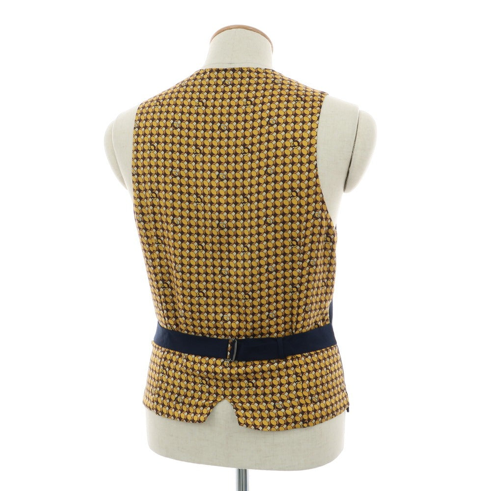 [Used] [Unused] GUCCI Rayon Gilet Vest Navy [44] [Condition Rank S] [Men&