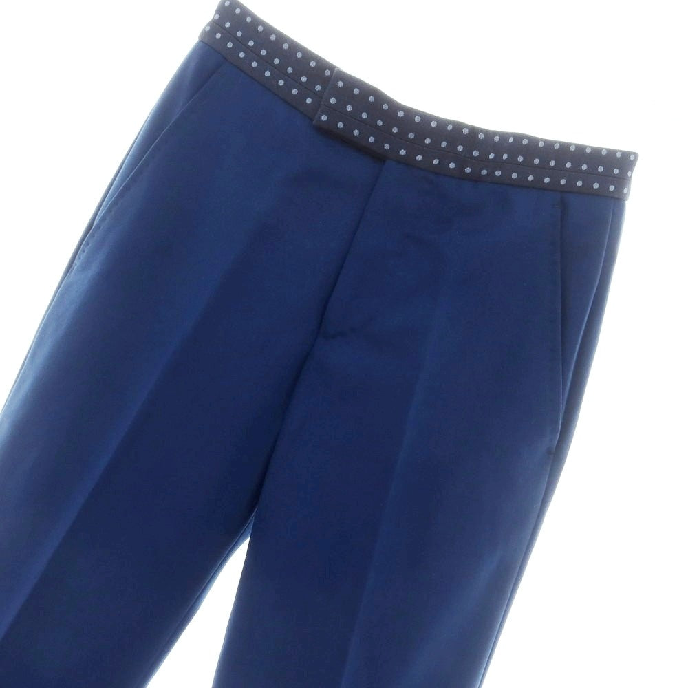 【中古】【未使用】アレキサンダーマックイーン Alexander McQueen ウール カジュアルスラックスパンツ ネイビーブルー【 44 】【 状態ランクS 】【 メンズ 】