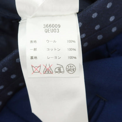 【中古】【未使用】アレキサンダーマックイーン Alexander McQueen ウール カジュアルスラックスパンツ ネイビーブルー【 44 】【 状態ランクS 】【 メンズ 】