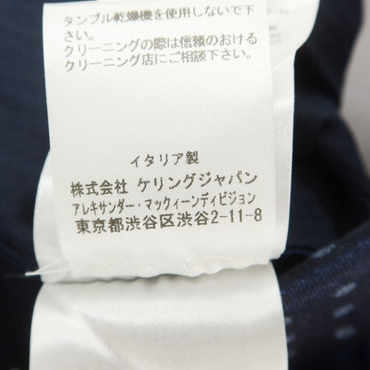 【中古】【未使用】アレキサンダーマックイーン Alexander McQueen ウール カジュアルスラックスパンツ ネイビーブルー【 44 】【 状態ランクS 】【 メンズ 】