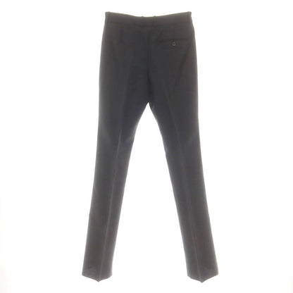 【中古】【未使用】アレキサンダーマックイーン Alexander McQueen ウールモヘヤ ドレススラックスパンツ ブラック【 44 】【 状態ランクS 】【 メンズ 】