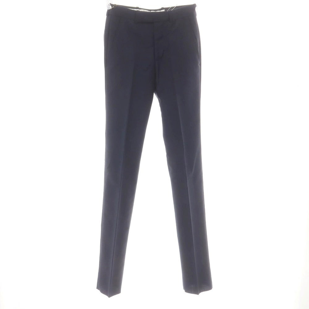 【中古】【未使用】アレキサンダーマックイーン Alexander McQueen ウールモヘヤ ドレススラックスパンツ ネイビー【 44 】【 状態ランクS 】【 メンズ 】