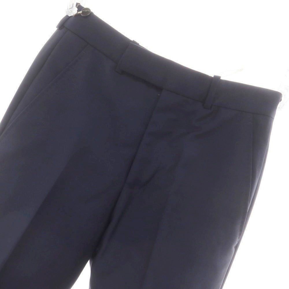 【中古】【未使用】アレキサンダーマックイーン Alexander McQueen ウールモヘヤ ドレススラックスパンツ ネイビー【 44 】【 状態ランクS 】【 メンズ 】