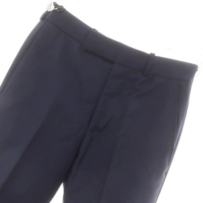 【中古】【未使用】アレキサンダーマックイーン Alexander McQueen ウールモヘヤ ドレススラックスパンツ ネイビー【 44 】【 状態ランクS 】【 メンズ 】